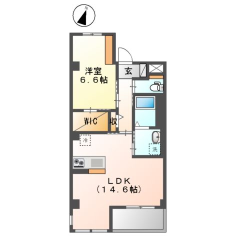 レガリア扇A棟の間取り
