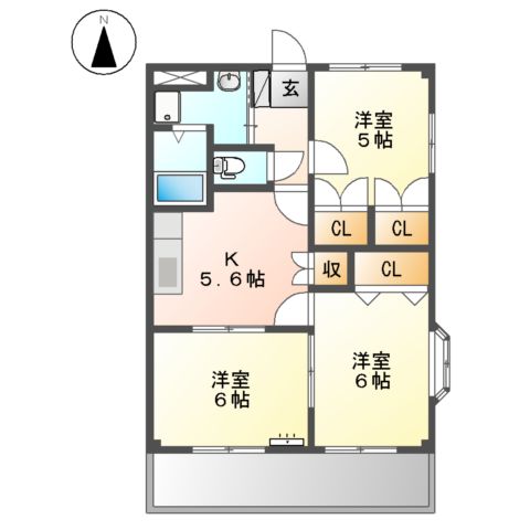 エバールミナス志乃の間取り
