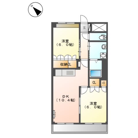アプローズ 宮町の間取り
