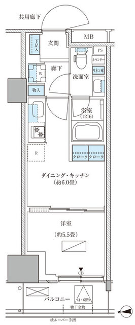 パークアクシス品川天王洲アイルの間取り