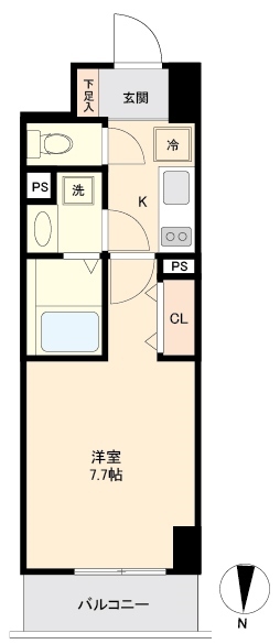 リテラス森下・0503号室の間取り