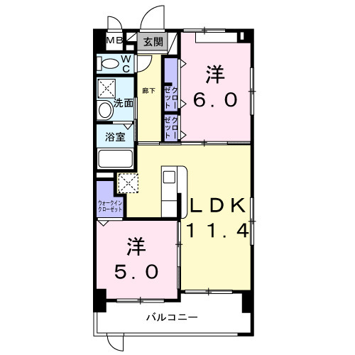 ローズ ラインの間取り