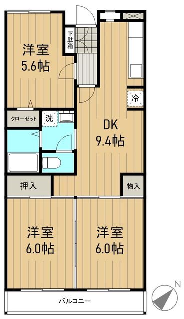 ベルデュール麻生壱番館の間取り