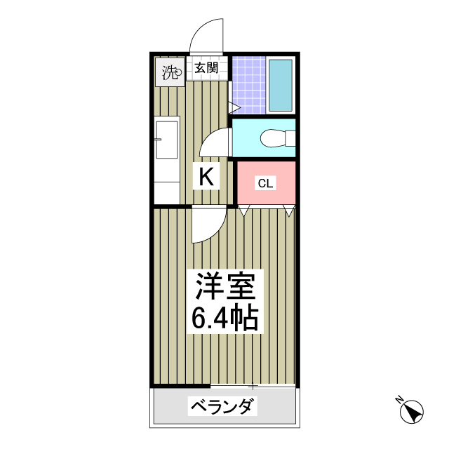 ベルエアーハイツⅠ号棟の間取り