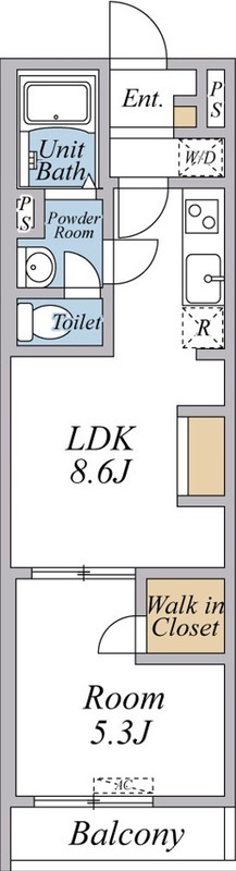 リブリ・高野の間取り