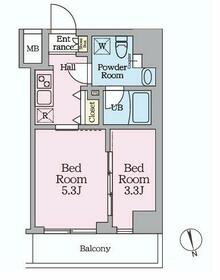 HY’s 桜橋 MIRAISの間取り