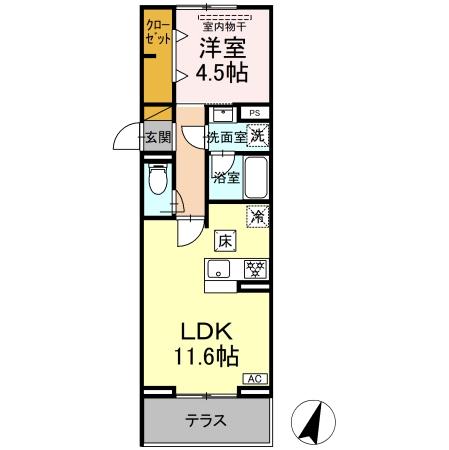 リシェスみのり台 A・B・C A棟の間取り