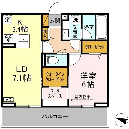 リシェスみのり台 A・B・C C棟の間取り
