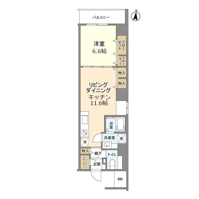 コスモグランス東日暮里の間取り