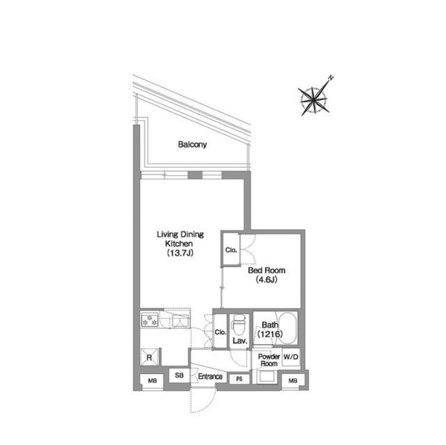 コンフォリア・リヴ渋谷本町の間取り
