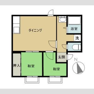 富士ハイツの間取り