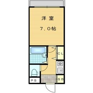 シャトレ豊津Iの間取り