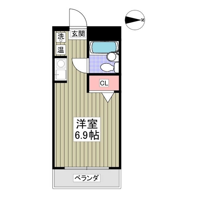 ユーコート鴨居の間取り