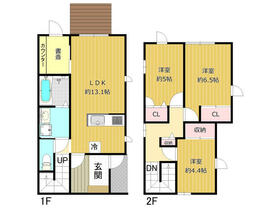 幕張町5丁目戸建ての間取り