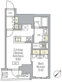 MFPRコート日本橋馬喰町の間取り