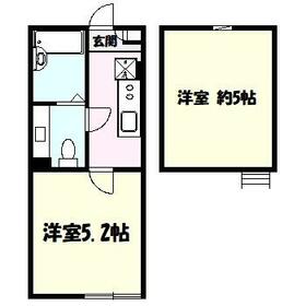 アザーレ・ターコイズ読売ランド前の間取り