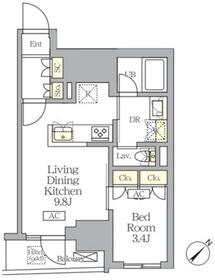 MFPRコート日本橋馬喰町の間取り