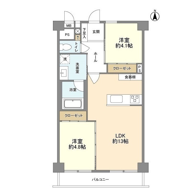 五反田スカイマンションの間取り