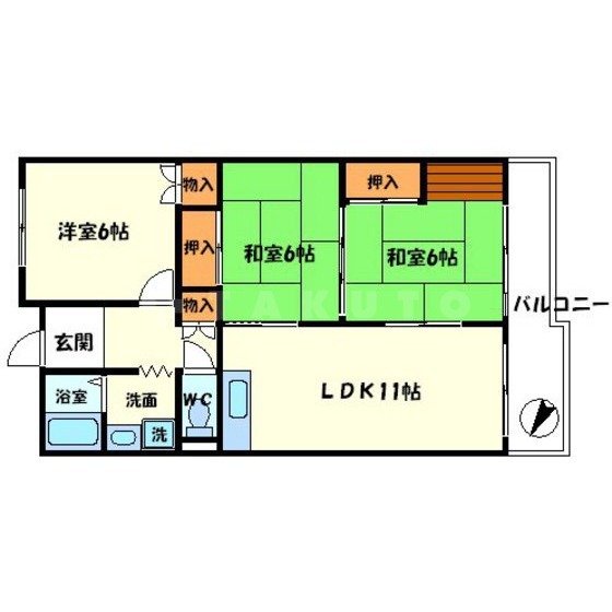 レジデンス吉川5号棟の間取り