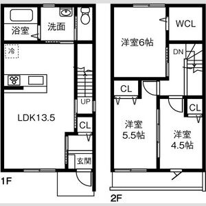 アベニール当知の間取り