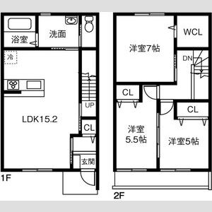 アベニール当知の間取り