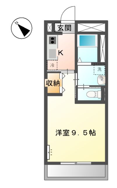 ラック　フィールドの間取り