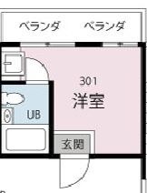 クロノス要町・301号室の間取り