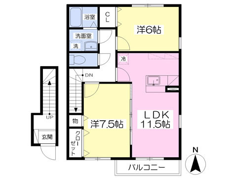 グレイスBの間取り