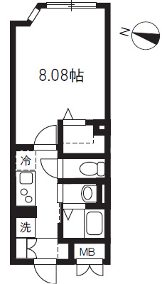 エルファーロ中野新井薬師の間取り