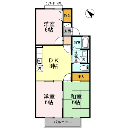 ルポ・ボナールの間取り
