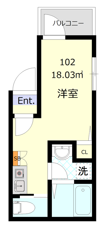 MELDIA八広Ⅲの間取り