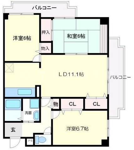 サン・ヴェールの間取り