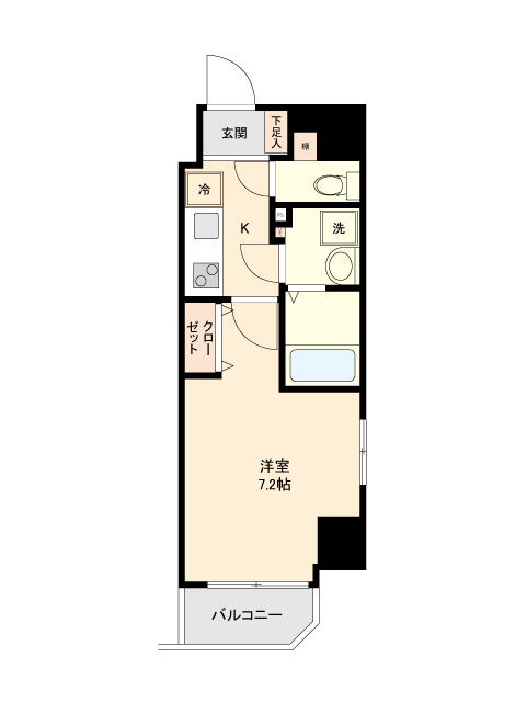 ＲＥＧＡＬＯ新御徒町・0301号室の間取り