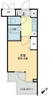 クロスレジデンス蒲田・0311号室の間取り
