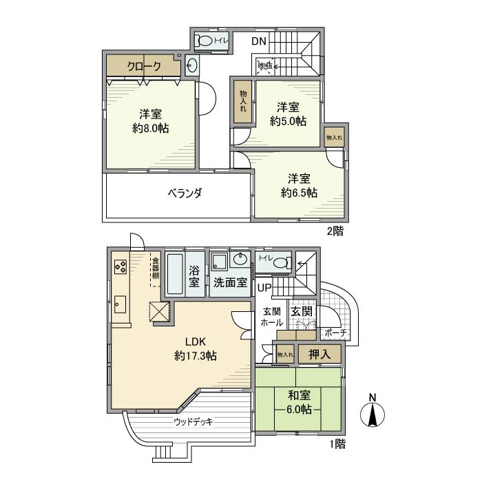 仏子戸建の間取り