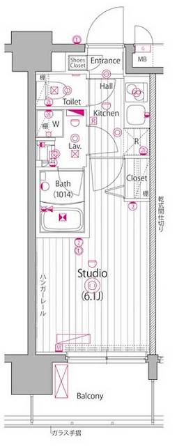 ガーラ・ステーション横濱阪東橋の間取り