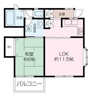 岩﨑アパートの間取り
