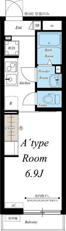 リブリ・丸屋の間取り