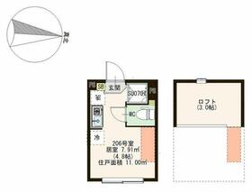 レインパレス西大島の間取り