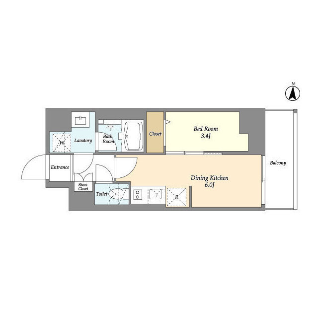 グランカーサ菊川の間取り
