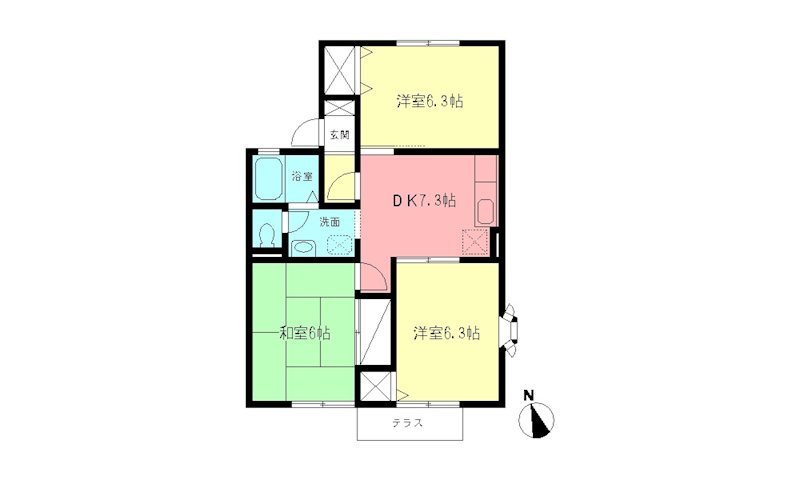 田園ハイツパートIIの間取り
