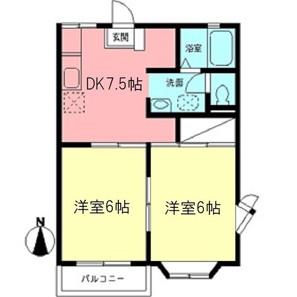 ハイツシャトーY.Mの間取り