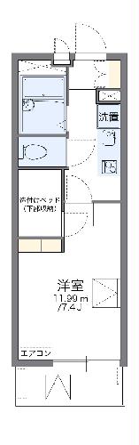 レオパレスグランエレガンスの間取り