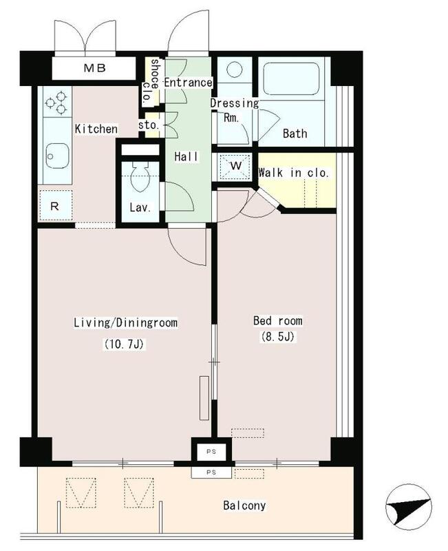 パークプレイス三田・0306号室の間取り
