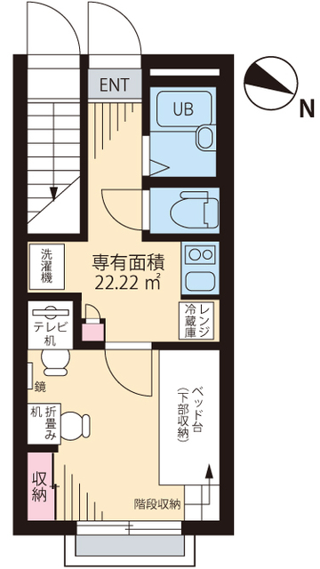 カーサロイヤル福生の間取り