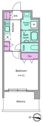 本町の完工年月(2007年3月)築の賃貸マンションの間取り