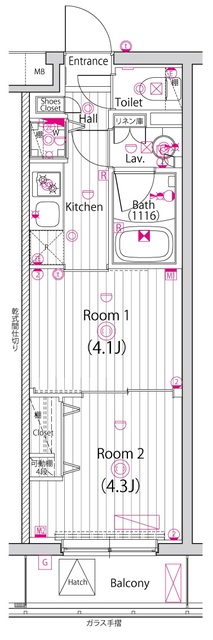 ガーラ・ヒルズ調布の間取り