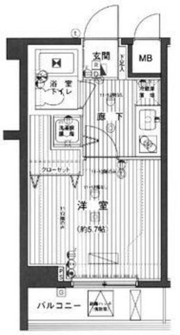 グランド・ガーラ幡ヶ谷Eastの間取り