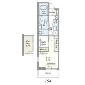 Ｍｙ　Ｓｔｙｌｅ　ｖｉｎｔａｇｅ　富士見台・104号室の間取り