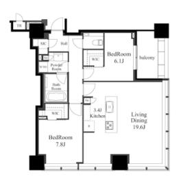 白金ザ・スカイの間取り